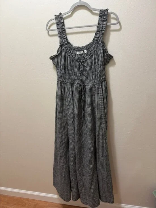 Doen Monochrome Check Midi Dress - Picture 6 of 7